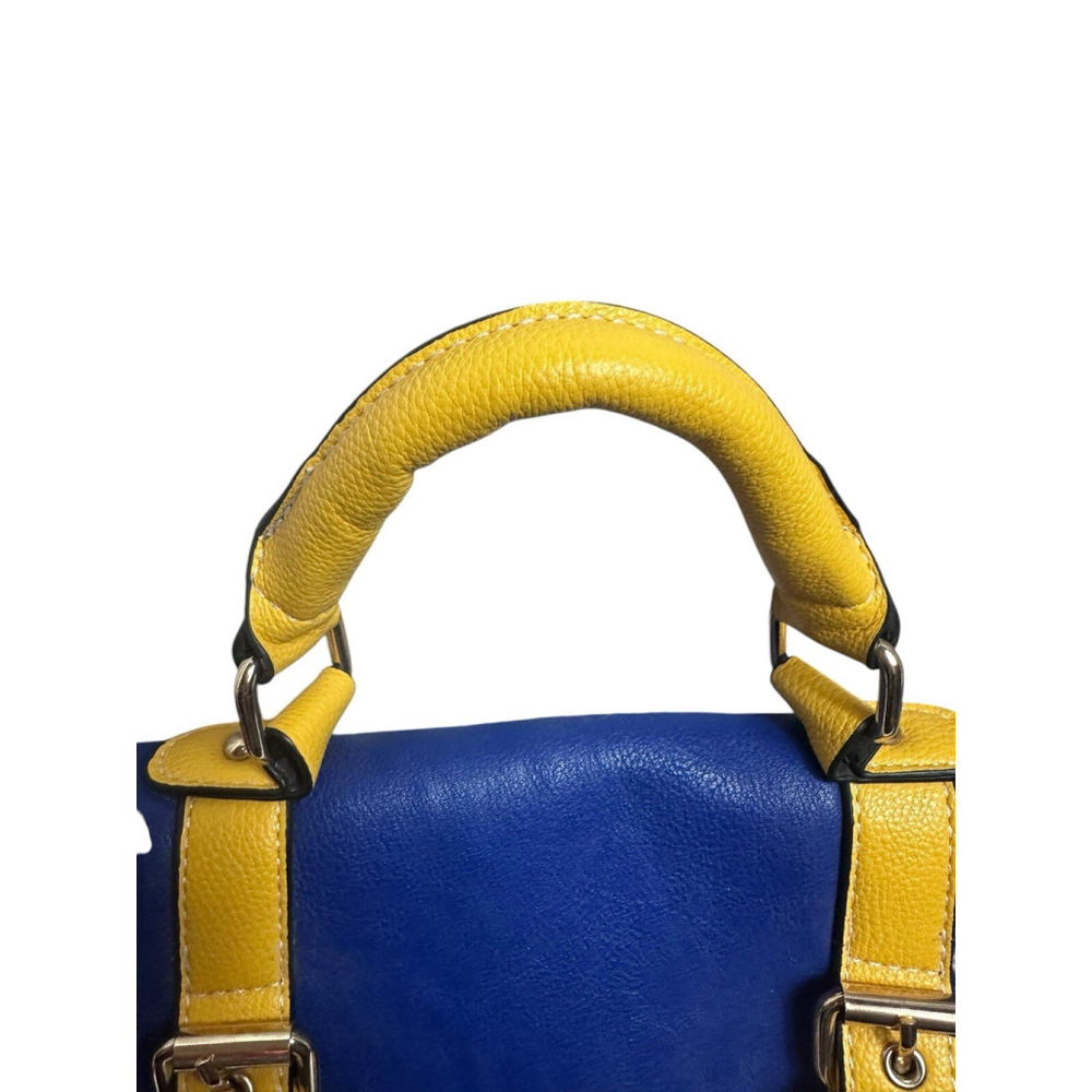 Cirque Du Soleil Blue Bag With Yellow Handle Aztec Print No Shoulder Strap - Picture 4 of 16